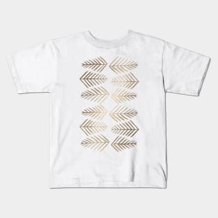 Pine trees - gold Kids T-Shirt